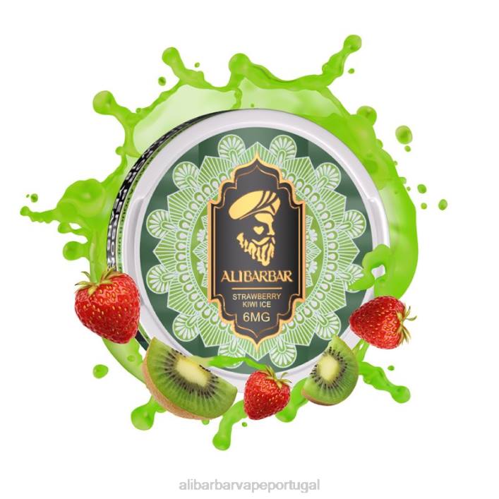 gelo de morango e kiwi