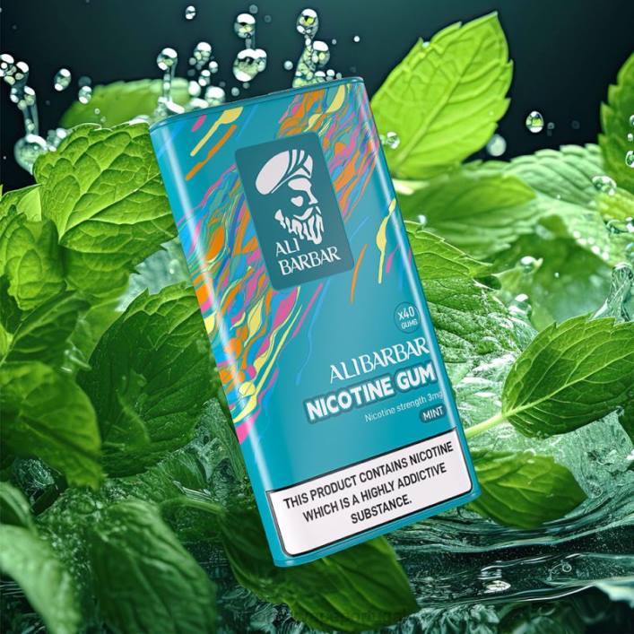 Alibarbar Vape Portugal - T06J101 Alibarbar goma de nicotina hortelã