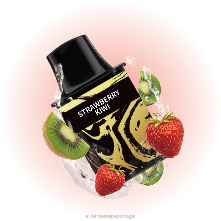 Alibarbar Vape Flavours - T06J77 Alibarbar Flare vaporizador recarregável kiwi morango